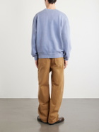 A.P.C. - Fernando Logo-Print Cotton-Jersey Sweatshirt - Blue