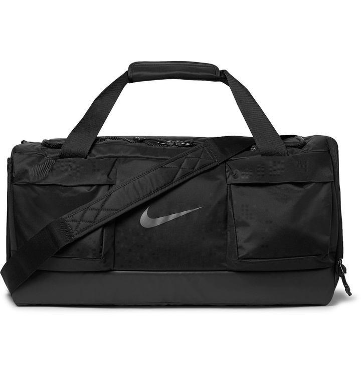 Photo: Nike Training - Vapor Power Shell-Trimmed Nylon-Blend Canvas Holdall - Black