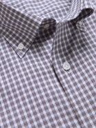 Peter Millar - Button-Down Collar Checked Cotton Shirt - Blue