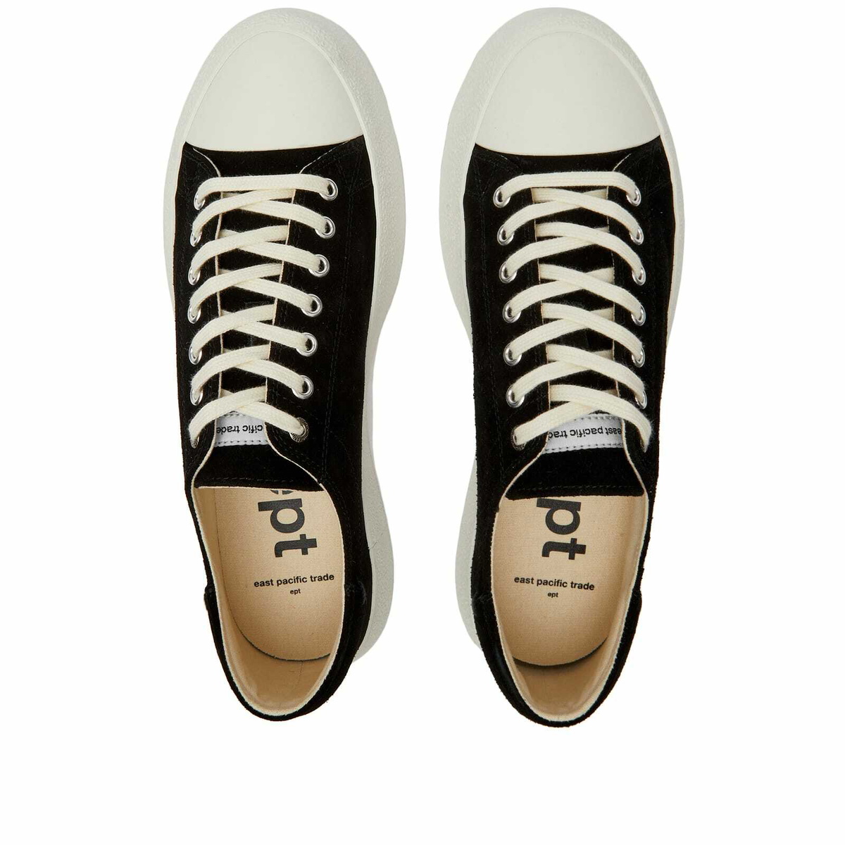 East Pacific Trade Men's Dive Suede Sneakers in Black