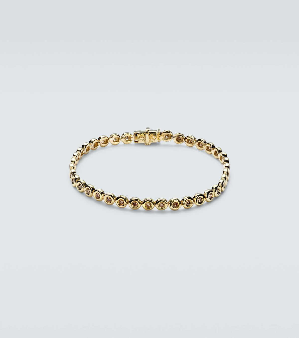 Octavia Elizabeth Blossom 18kt gold tennis bracelet with diamonds