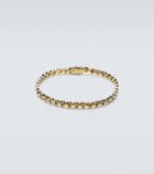 Octavia Elizabeth Blossom 18kt gold tennis bracelet with diamonds