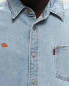 Erl Erl X Levis Overshirt Woven Blue - Mens - Overshirts