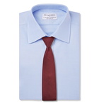 Kingsman - Turnbull & Asser White Cotton Royal Oxford Shirt - Blue