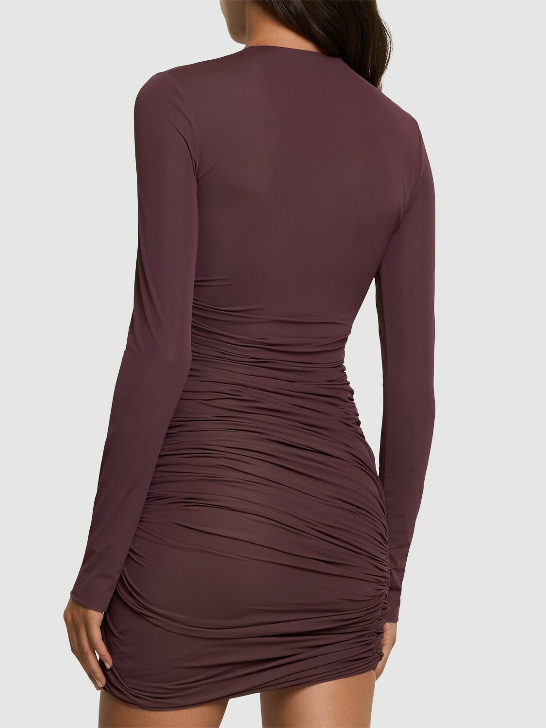 CHRISTOPHER ESBER Venus Looped Sheer Jersey Mini Dress Christopher Esber