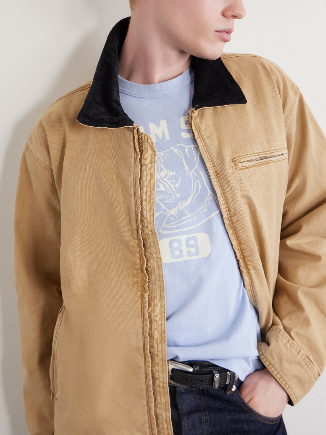 Visvim - Jumbo Printed Cotton-Jersey T-Shirt - Blue