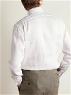 Favourbrook - Bridford Cutaway-Collar Linen Shirt - White