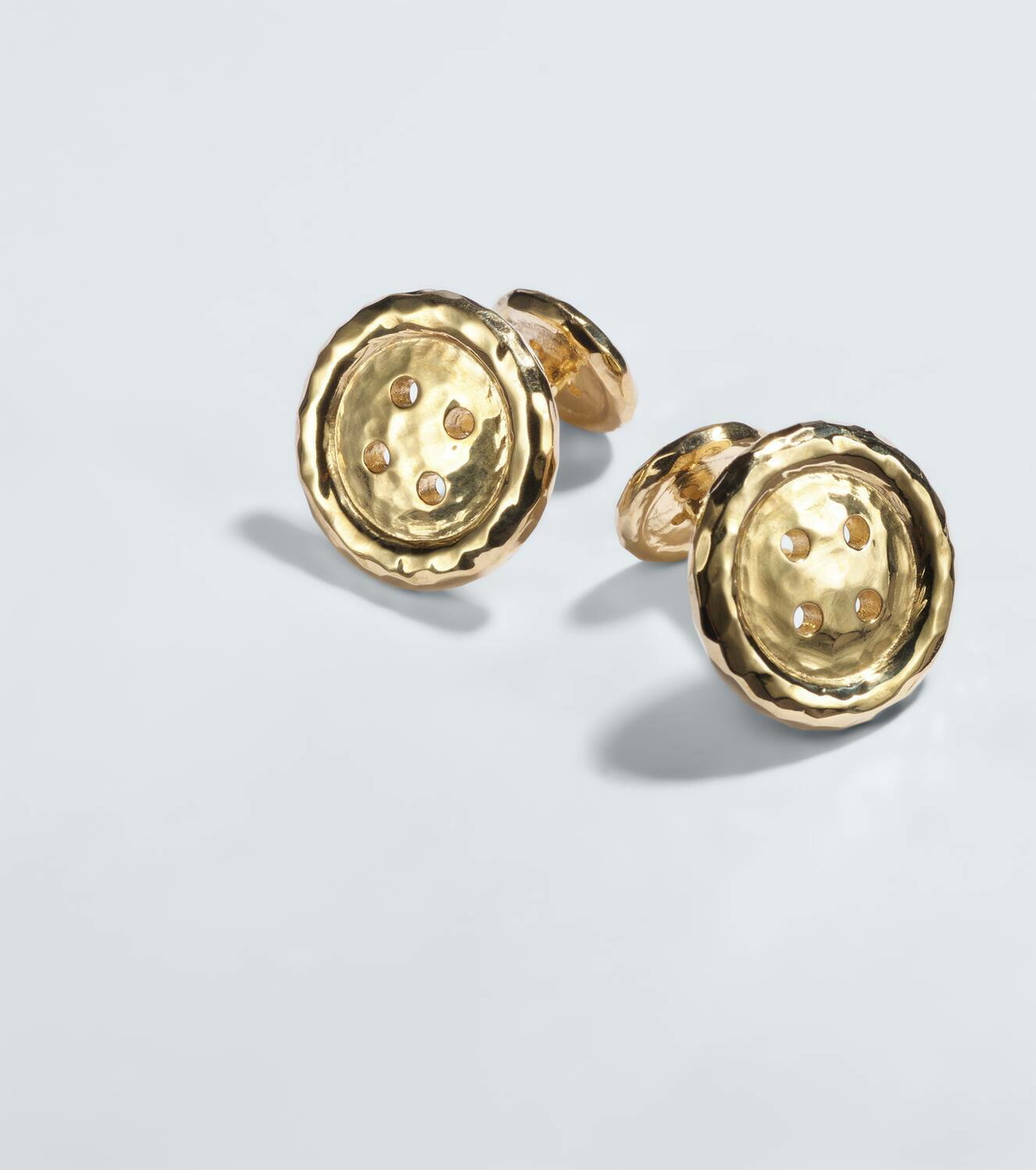 Octavia Elizabeth Button 18kt gold cufflinks