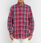 Engineered Garments - 19th Century Button-Down Collar Checked Cotton-Flannel Shirt - Men - Red