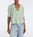 Dôen Henri ruffled cotton top