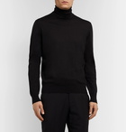 Ermenegildo Zegna - Slim-Fit Cashmere and Silk-Blend Rollneck Sweater - Black