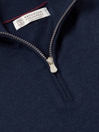 Brunello Cucinelli - Cashmere Half-Zip Sweater - Blue