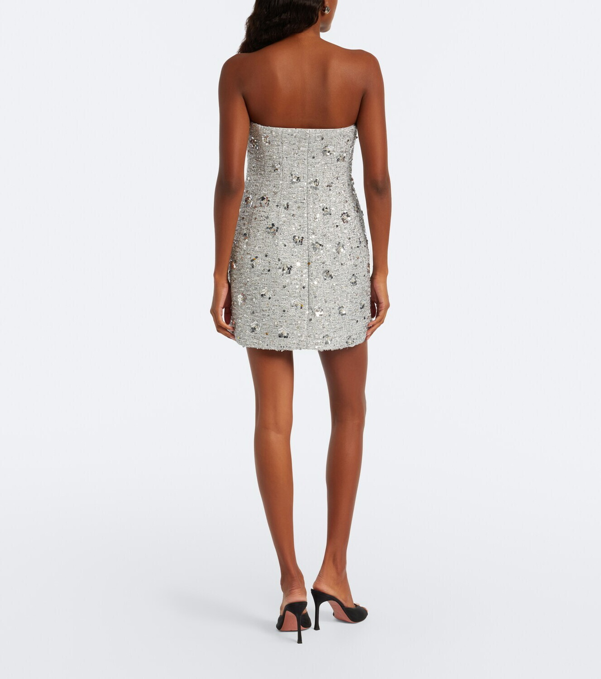 Simkhai Kit sequined tweed bustier dress