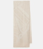 Max Mara Lancia cashmere, silk, and wool scarf
