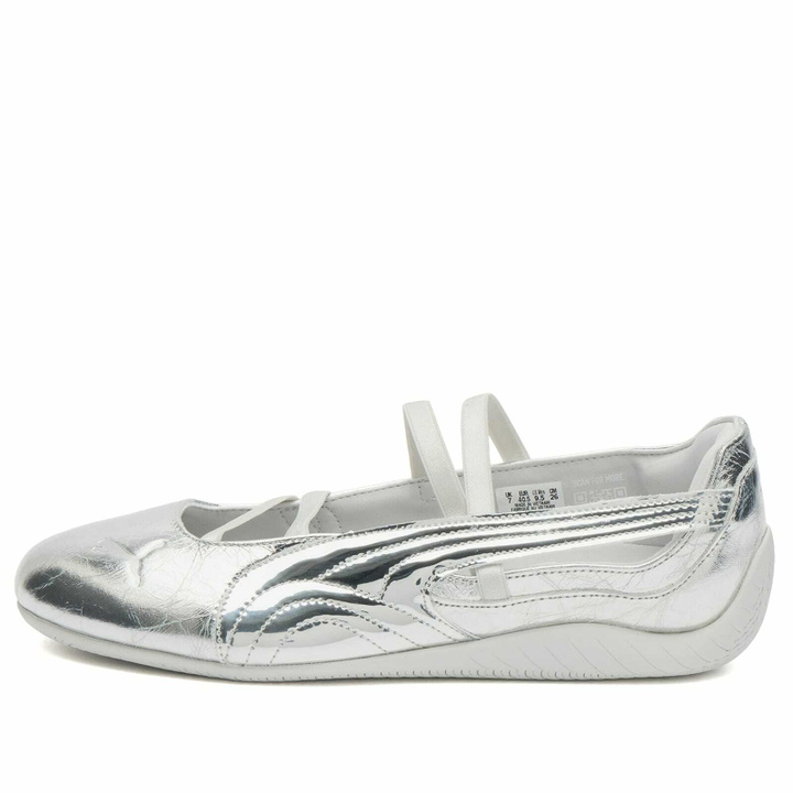 Photo: Puma Women's Speedcat Ballet Lustre Sneaker in Silver/Feather Gray