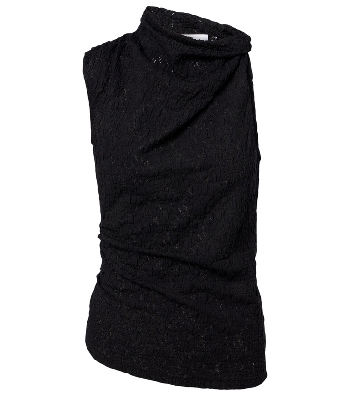 Photo: Proenza Schouler Circe White Label asymmetric lace top