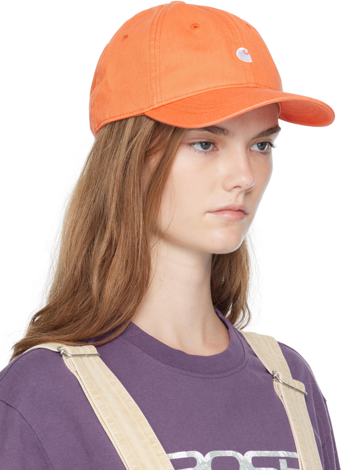 Carhartt Work In Progress Orange Madison Logo Cap