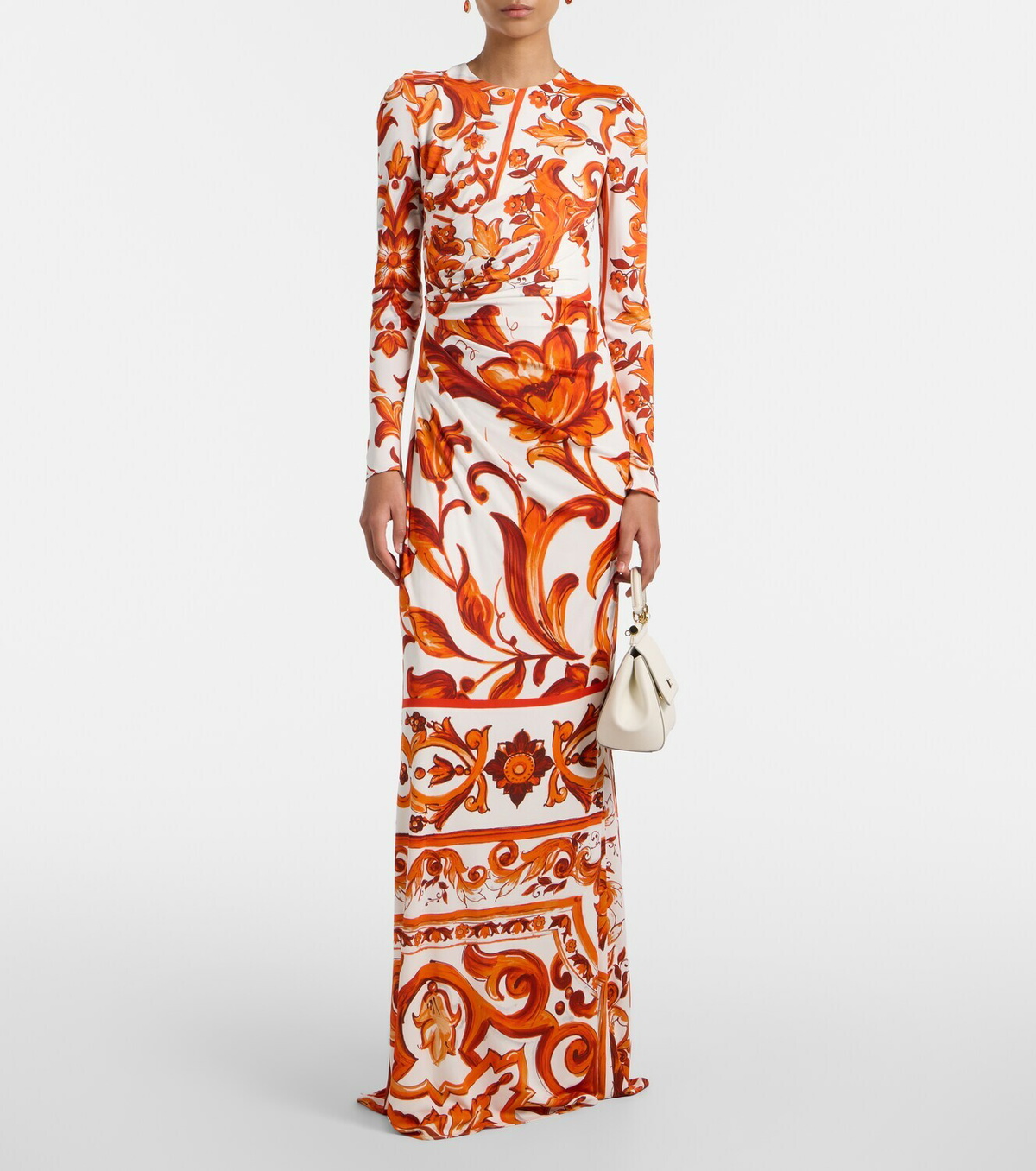 Dolce&Gabbana Majolica organza maxi dress