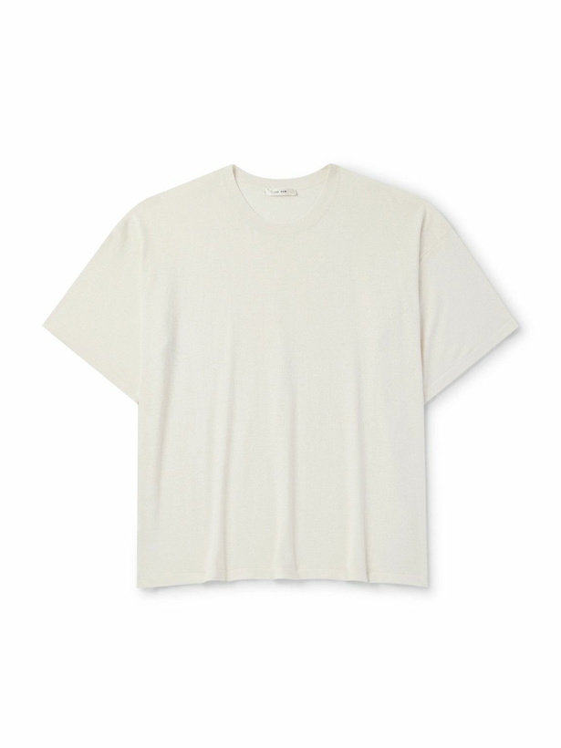 Photo: The Row - Stockton Silk-Blend Bourette T-Shirt - White