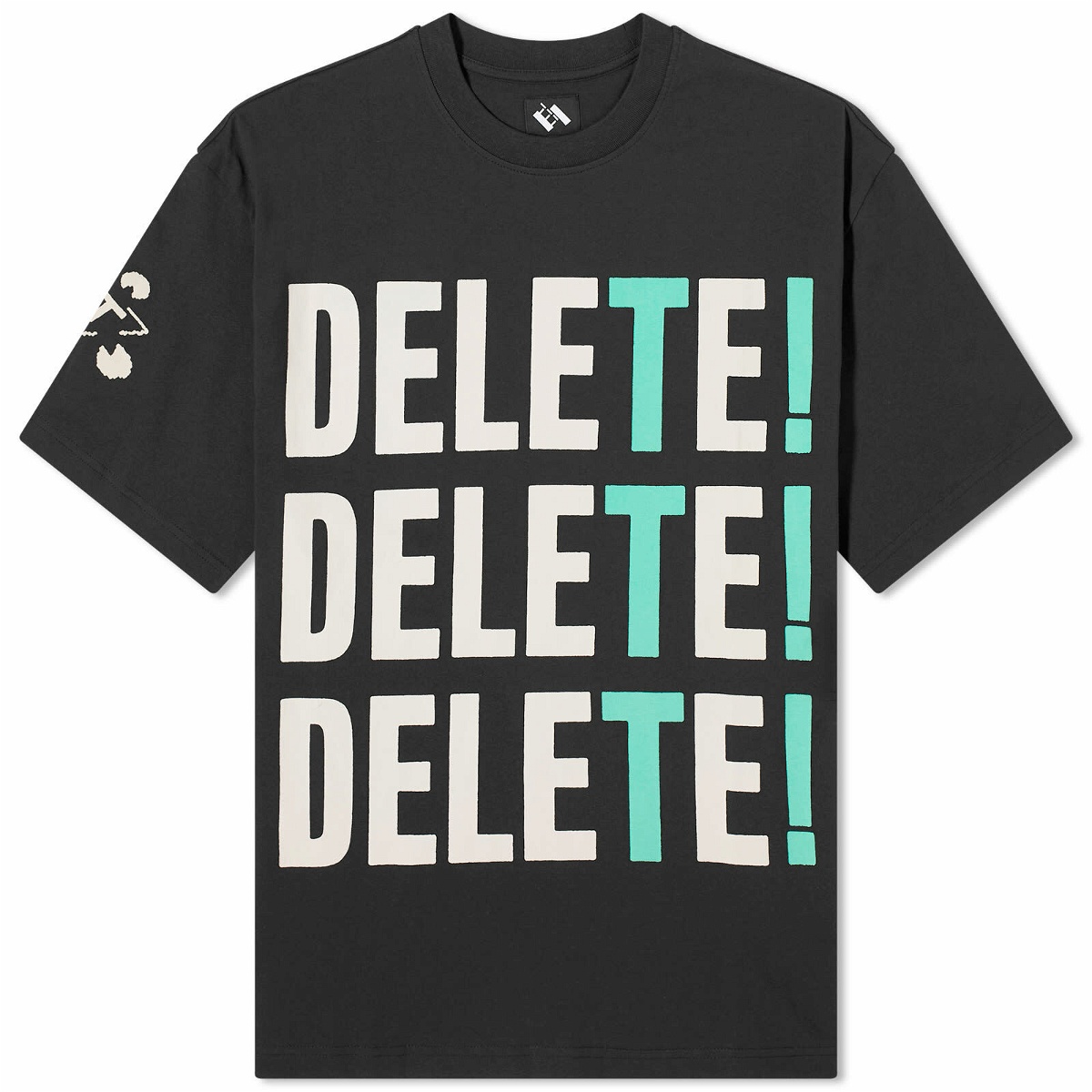 Photo: The Trilogy Tapes Men's Delete! T-Shirt in Black