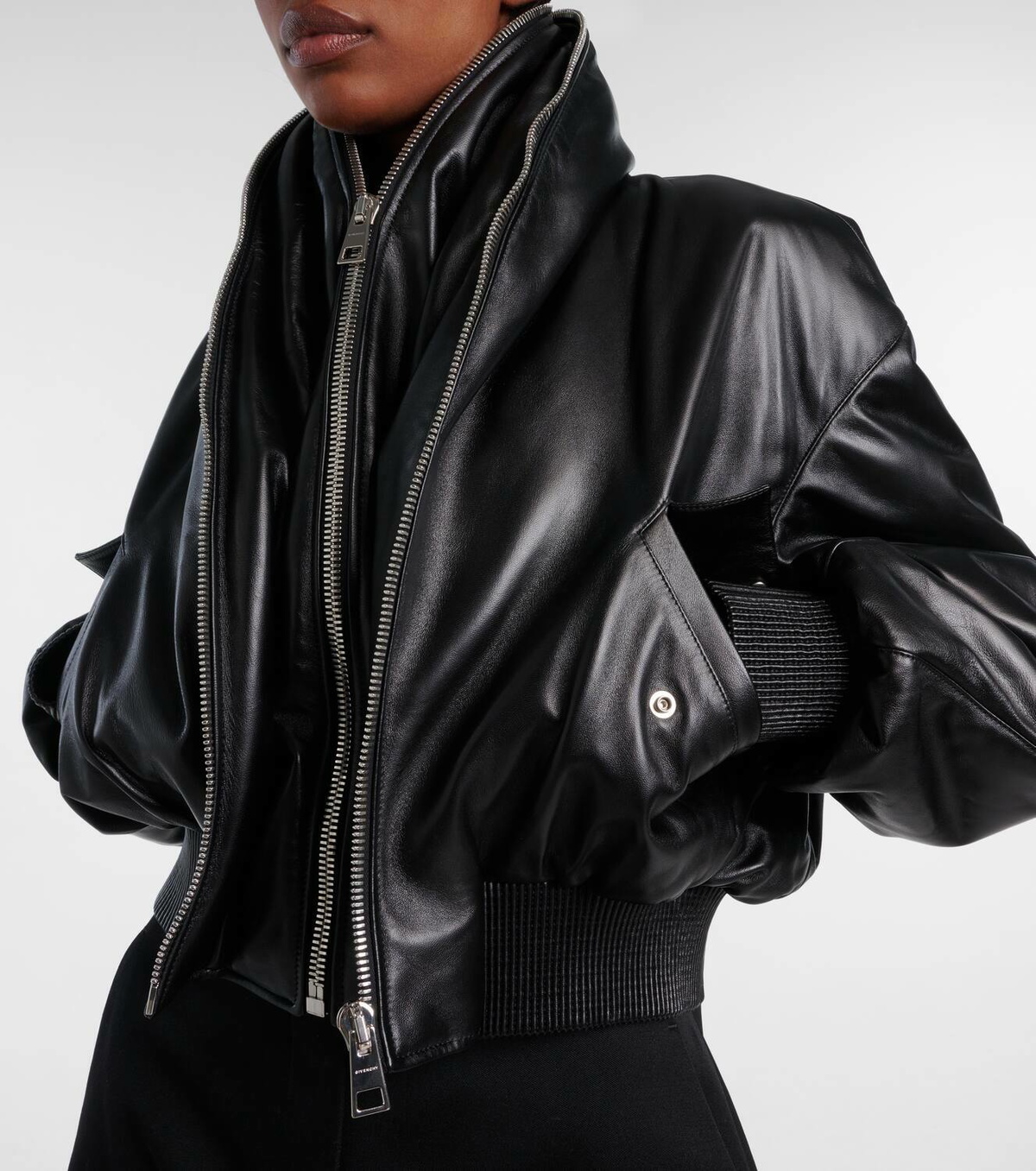 Givenchy Leather bomber jacket