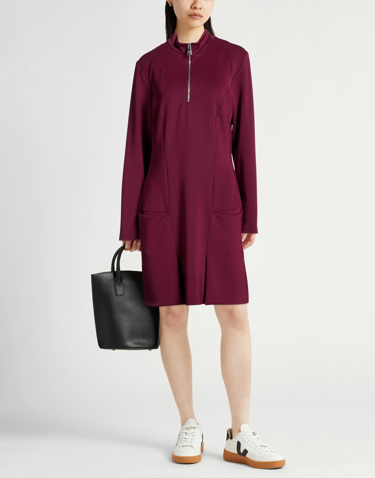 Jijil Womens Mini dress in Burgundy