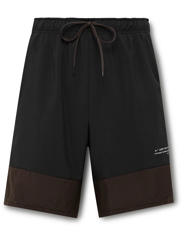 Photo: Nike Training - Flex Colour-Block Dri-FIT Drawstring Shorts - Black