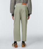 Loewe - Pleated wide-leg cotton pants