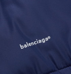 Balenciaga - Oversized Quilted Shell Hooded Jacket - Men - Blue