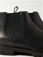 Manolo Blahnik - Brompton Shearling-Lined Full-Grain Leather Chelsea Boots - Black
