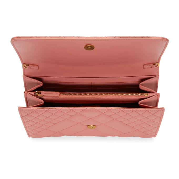 Versace Quilted Medusa Evening Bag in Red