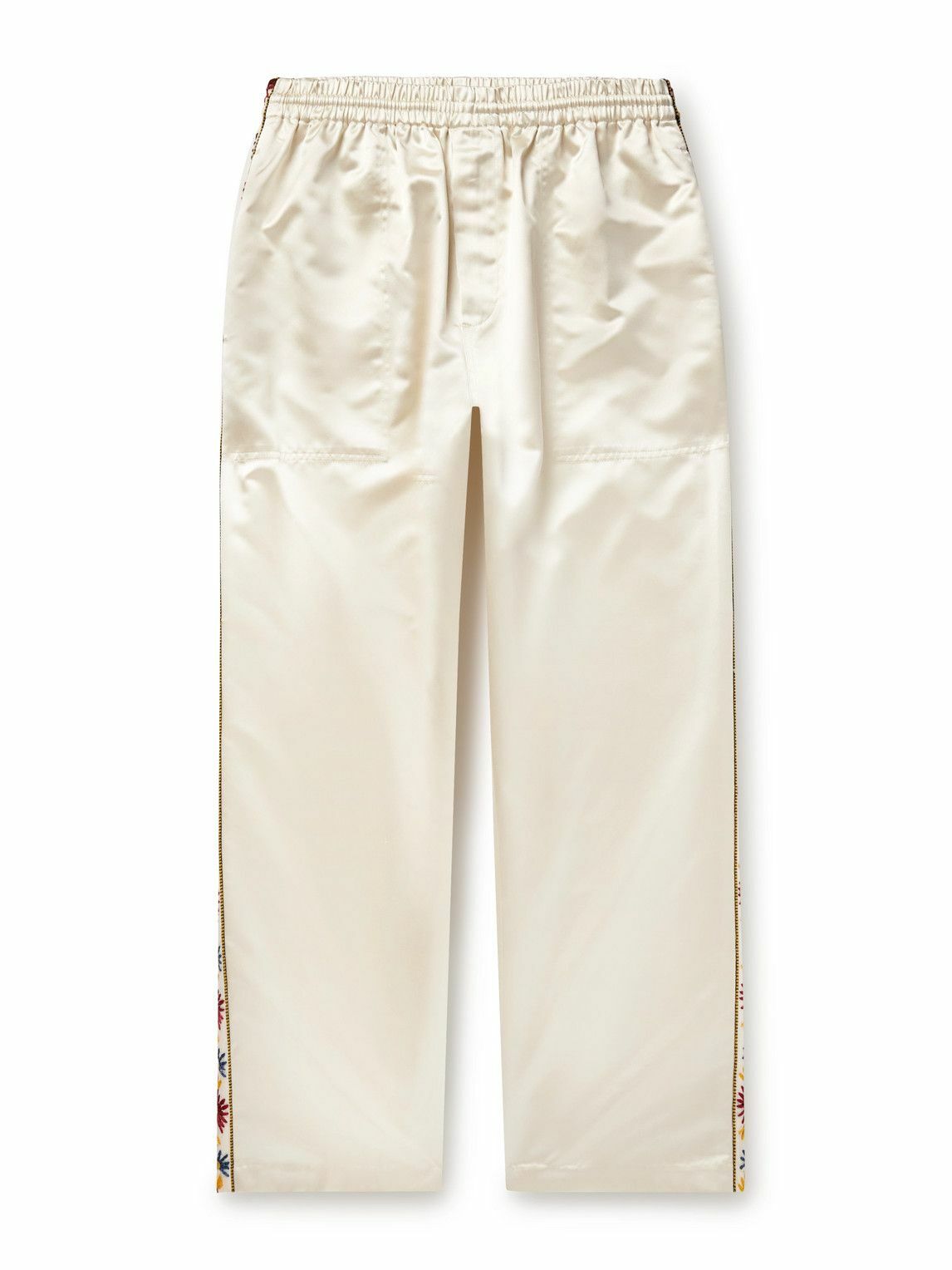 パンツ Bode Doodle Stitch embroidered trousers Bode trousers - Gem