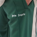 Palm Angels Men's New Classic Track Pants in Green