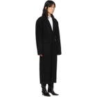 Situationist Black Oversize Shoulder Coat