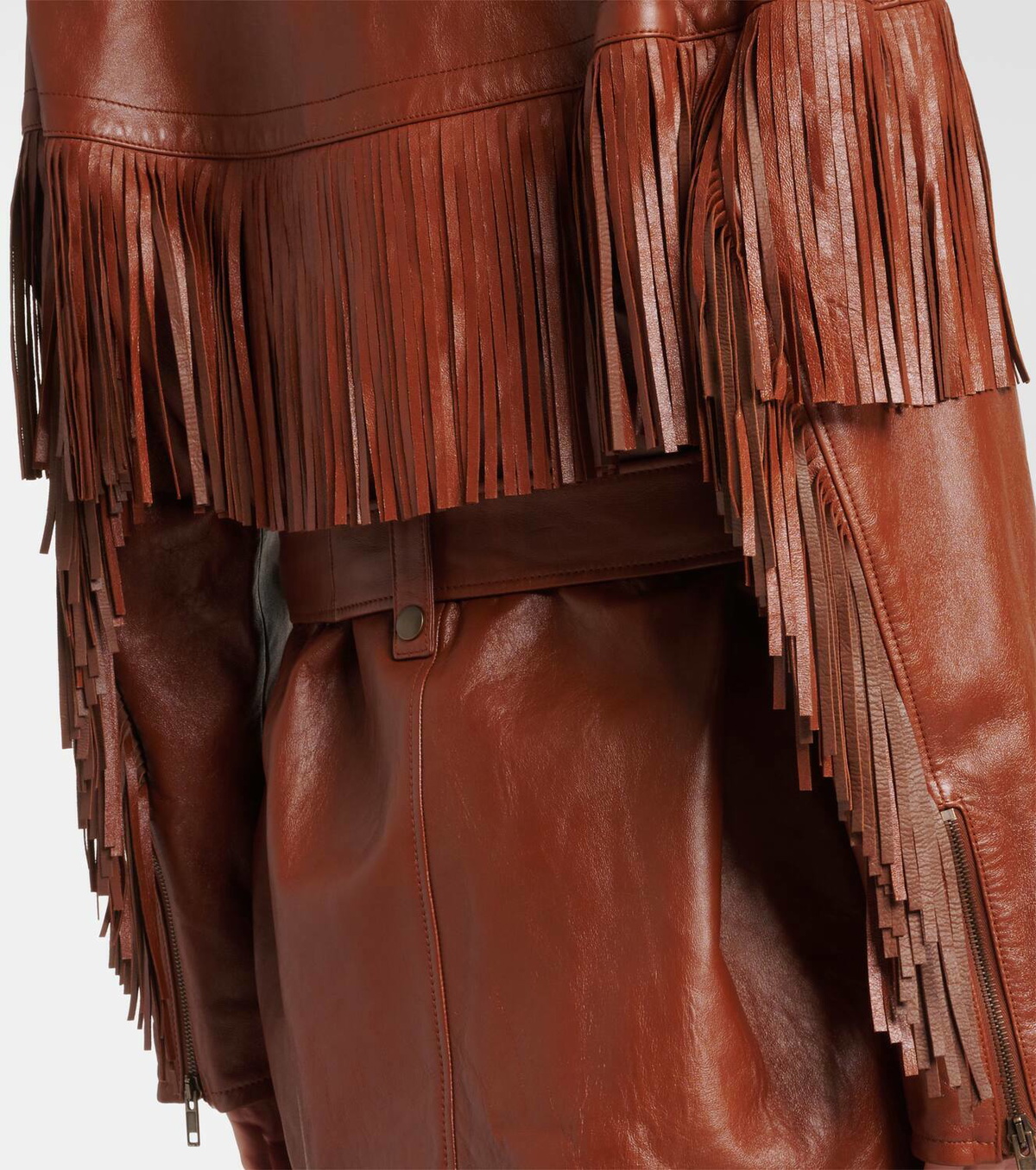 Chloé Fringed leather jacket