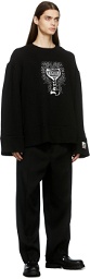 Boramy Viguier Black French Terry Monk Sweatshirt