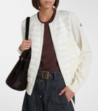 Moncler Tricot down-paneled virgin wool cardigan