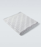 Brioni Logo cotton terry beach towel