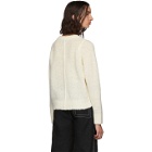 3.1 Phillip Lim White Boucle High Low Sweater