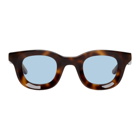 Rhude Tortoiseshell and Blue Thierry Lasry Edition Rhodeo Sunglasses