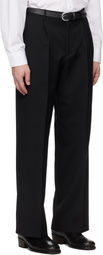 Sunflower Black Wide Pleated Trousers