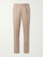 Lardini - Straight-Leg Virgin Wool Suit Trousers - Neutrals