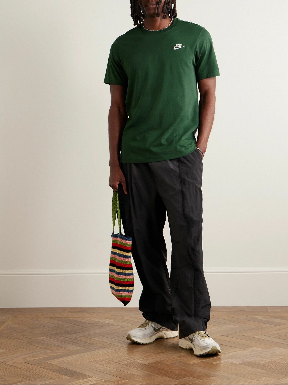 nike athlete t shirt green