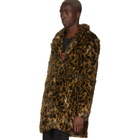 Stolen Girlfriends Club Brown and Black Leopard Viper Room Coat