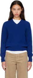 &Daughter Blue Sligo V-Neck Sweater