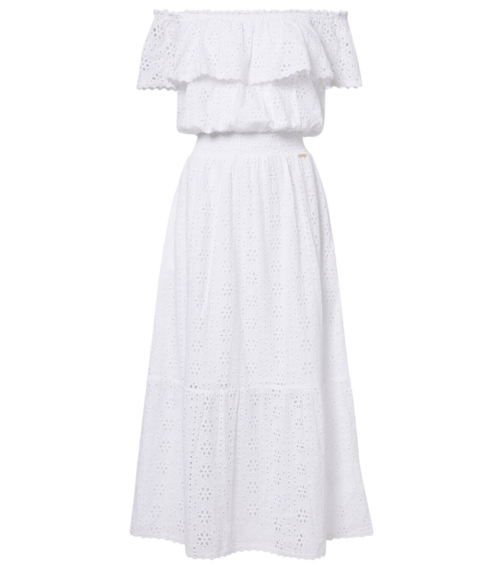 Photo: Melissa Odabash Larna broderie anglaise cotton midi dress