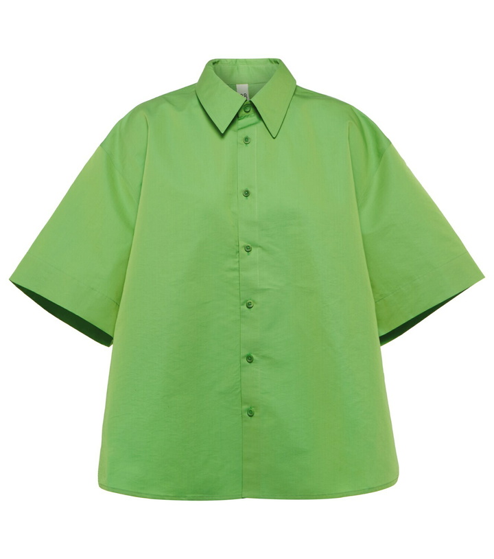 Photo: Petar Petrov Ladd cotton and silk oversized shirt