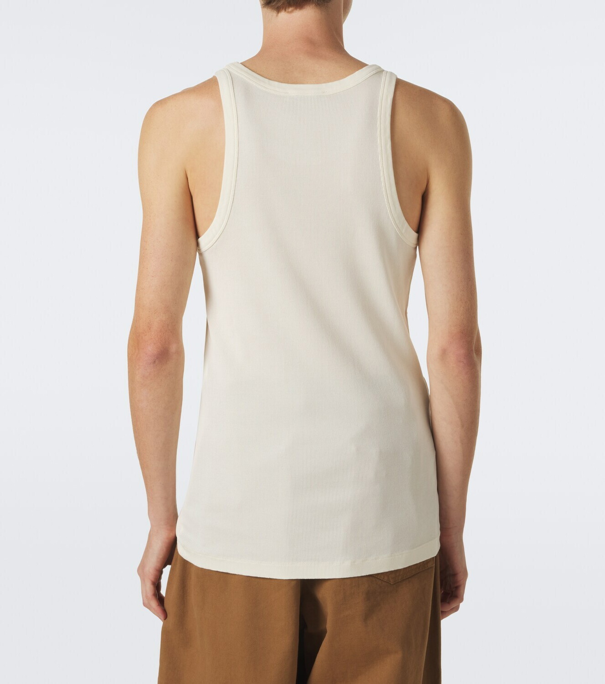Lemaire Ribbed-knit cotton tank top