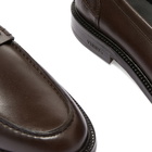VINNYs Men's VINNY's Townee Snaffle Bit Loafer in Brown Crust Leather