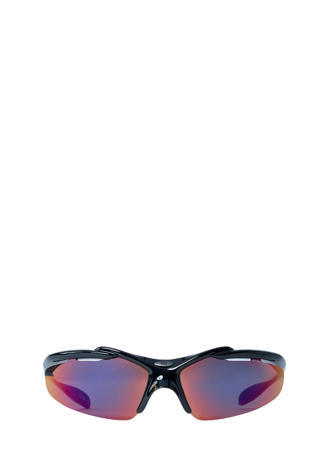 Balenciaga Black Wrap D-Frame Sunglasses Balenciaga